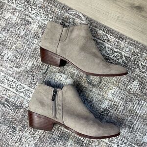 Circus‎ Sam Edelman Porter Faux Suede Leather Ankle Boots Booties Womens 9 Beige